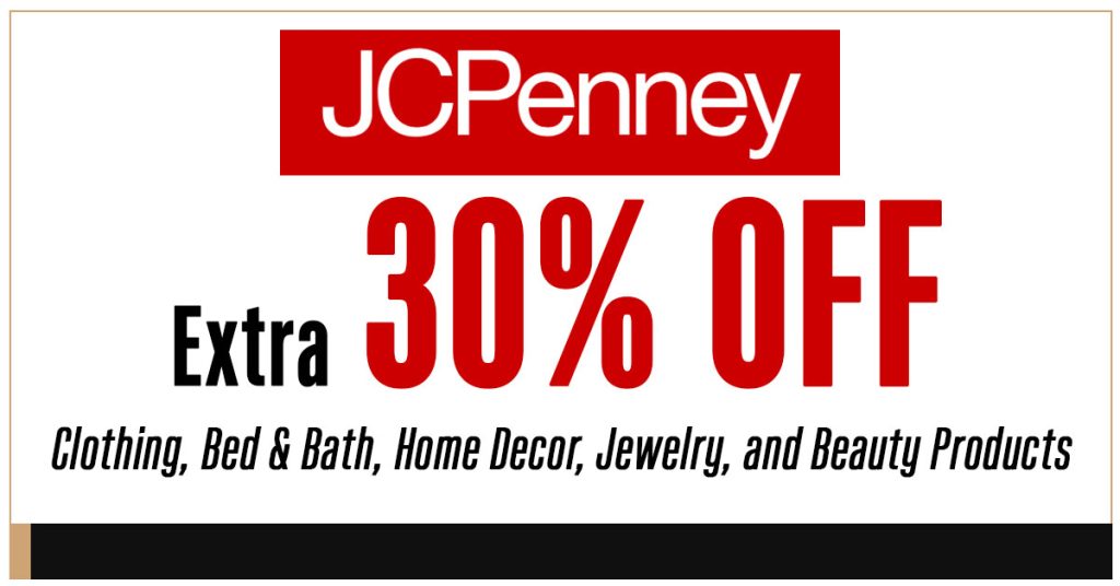 JCPenney 30% Off Coupon