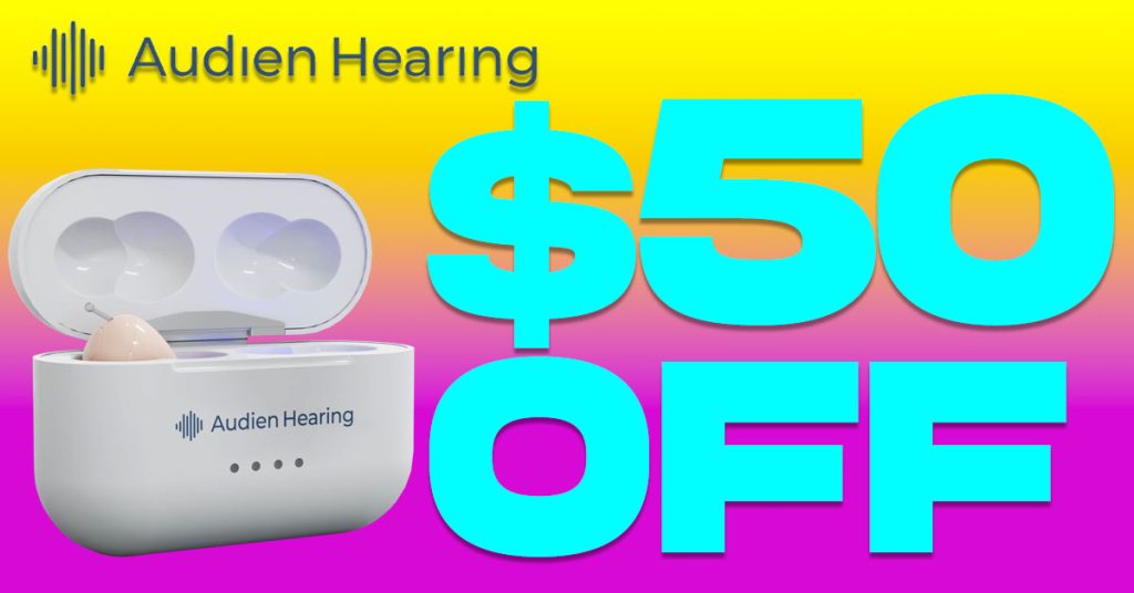 Audien Hearing $50 Off Banner