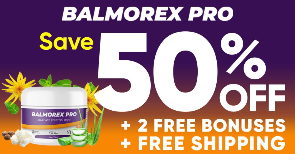 Balmorex Pro 50% Off Banner