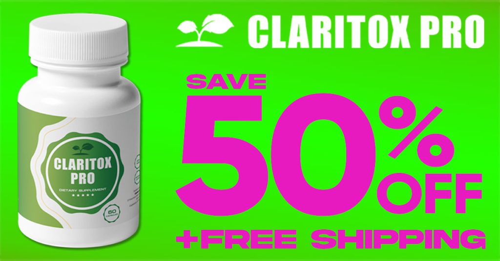 Claritox Pro 50% Off Banner