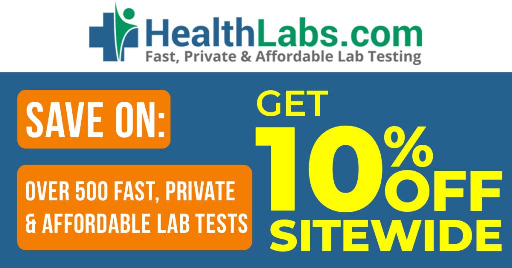 HealthLabs.com 10% Off Banner