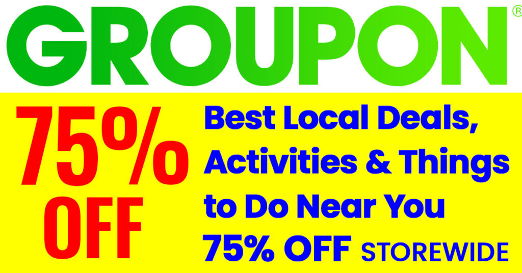 Groupon 75% Off Coupon