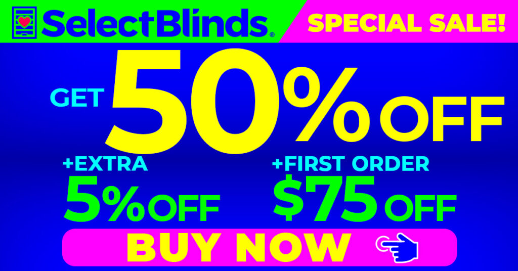 SelectBlinds 50% Off Discount Offer